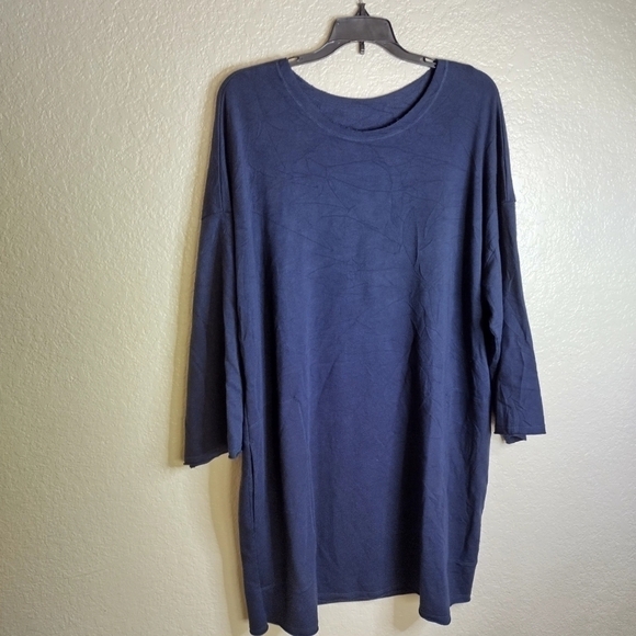 PJ Harlow Urban MuuMuu Knee Length Lounge Tunic W/ Pocket - UMM08 sz L - Picture 2 of 10